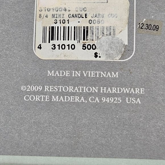 Restoration Hardware Honeydew Quince Votive Candles Set of 4 Filled Votives - Picture 6 of 10